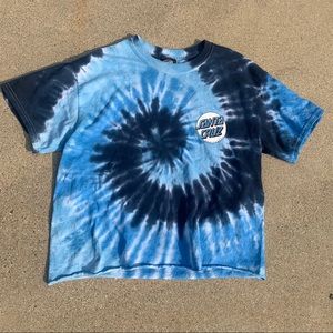 tie dye santa cruz top
